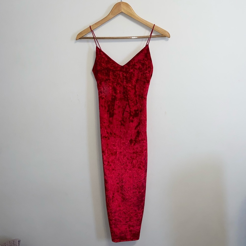 Revamped | Velvet Midi Dress